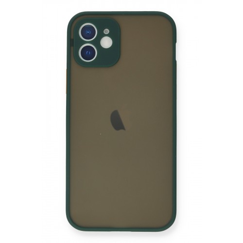 Newface iPhone 12 Kılıf Montreal Silikon Kapak - Yeşil