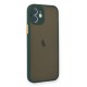 Newface iPhone 12 Kılıf Montreal Silikon Kapak - Yeşil