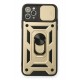 Newface iPhone 11 Pro Kılıf Pars Lens Yüzüklü Silikon - Gold
