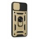 Newface iPhone 11 Pro Kılıf Pars Lens Yüzüklü Silikon - Gold