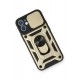 Newface iPhone 12 Mini Kılıf Pars Lens Yüzüklü Silikon - Gold