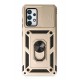 Newface Samsung Galaxy A52 Kılıf Pars Lens Yüzüklü Silikon - Gold
