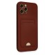 Newface iPhone 12 Pro Max Kılıf Kelvin Kartvizitli Silikon - Bordo