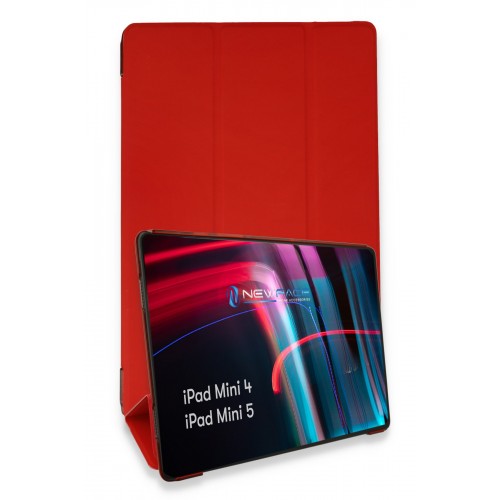 Newface iPad Mini 4 Kılıf Tablet Smart Kılıf - Kırmızı