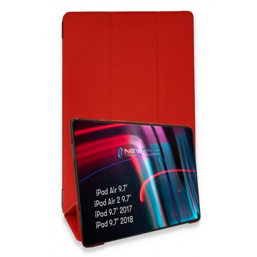 Newface iPad 5 Air 9.7 Kılıf Tablet Smart Kılıf - Kırmızı