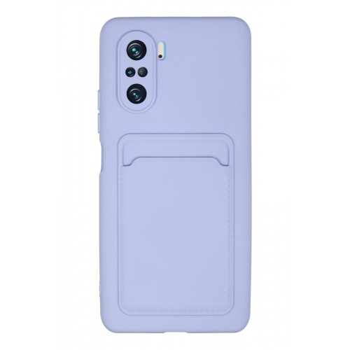 Newface Xiaomi Poco F3 Kılıf Kelvin Kartvizitli Silikon - Lila