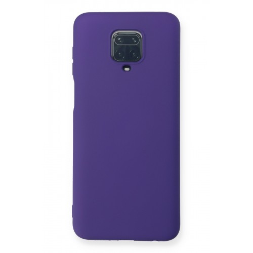 Newface Xiaomi Redmi Note 9S Kılıf Nano içi Kadife  Silikon - Mor