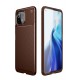 Newface Xiaomi Mİ 11 Lite Kılıf Focus Karbon Silikon - Kahverengi