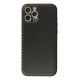 Newface iPhone 12 Pro Max Kılıf Coco Karbon Silikon - Siyah