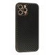 Newface iPhone 12 Pro Max Kılıf Coco Karbon Silikon - Siyah