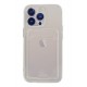Newface iPhone 13 Pro Kılıf Kart Şeffaf Silikon - Şeffaf