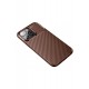 Newface iPhone 13 Pro Kılıf Focus Karbon Silikon - Kahverengi