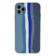 Newface iPhone 11 Pro Kılıf Ebruli Lansman Silikon - Mavi-Gri