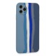 Newface iPhone 11 Pro Kılıf Ebruli Lansman Silikon - Mavi-Gri