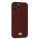 Newface iPhone 13 Pro Max Kılıf Kelvin Kartvizitli Silikon - Bordo