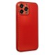 Newface iPhone 13 Pro Max Kılıf Coco Karbon Silikon - Kırmızı