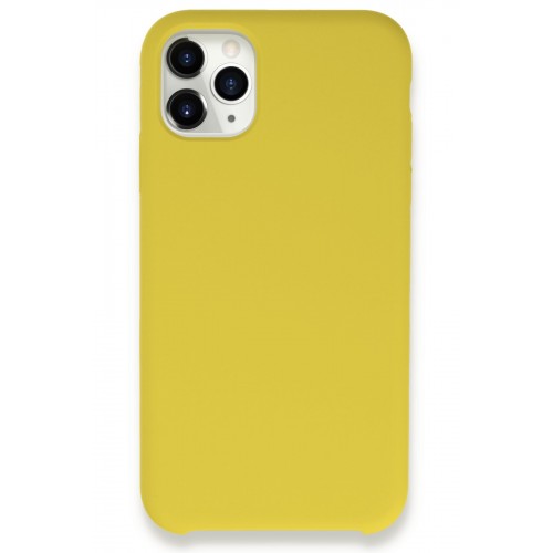 Newface iPhone 11 Pro Max Kılıf Lansman Legant Silikon - Sarı