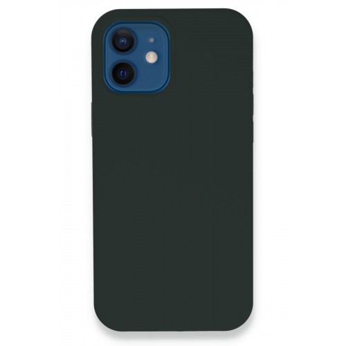 Newface iPhone 12 Kılıf Lansman Legant Silikon - Koyu Yeşil