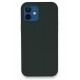 Newface iPhone 12 Kılıf Lansman Legant Silikon - Koyu Yeşil
