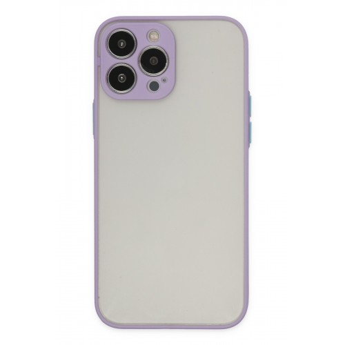 Newface iPhone 13 Pro Kılıf Montreal Silikon Kapak - Mor