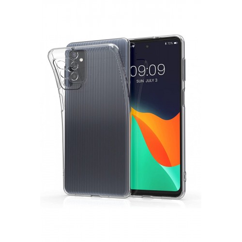 Newface Samsung Galaxy M52 5G Kılıf Lüx Şeffaf Silikon