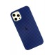 Newface iPhone 12 Pro Max Kılıf Karbon PP Silikon - Mavi