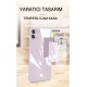 Newface iPhone 12 Pro Max Kılıf Glass Kapak - Turkuaz