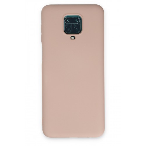 Newface Xiaomi Redmi Note 9S Kılıf Nano içi Kadife  Silikon - Pudra