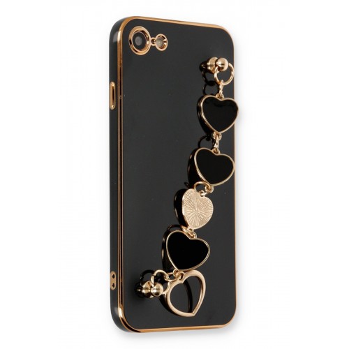 Newface iPhone 8 Kılıf Esila Silikon - Siyah