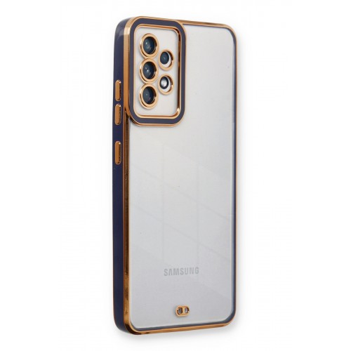 Newface Samsung Galaxy A53 5G Kılıf Liva Lens Silikon - Mavi