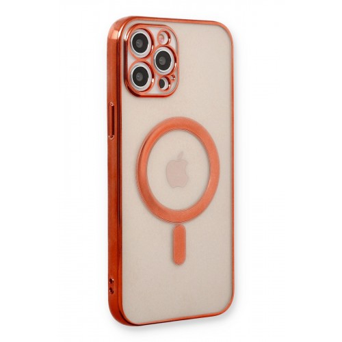 Newface iPhone 12 Pro Kılıf Magneticsafe Lazer Silikon - Kırmızı