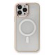 Newface iPhone 13 Pro Max Kılıf Room Magneticsafe Silikon - Pudra