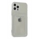 Newface iPhone 12 Pro Kılıf Kart Şeffaf Silikon - Şeffaf