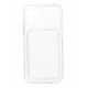 Newface iPhone 12 Pro Kılıf Kart Şeffaf Silikon - Şeffaf